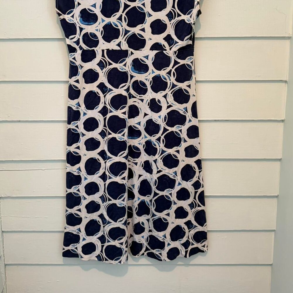 Banana-republic y2k 2000s polka dot summer mini dress silk/cotton medium - Picture 7 of 8